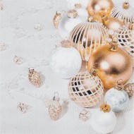 20 serviettes 33x33cm Golden Glory