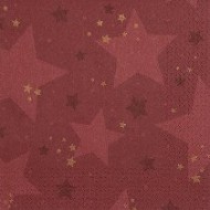 20 tovaglioli 33x33cm stella rossa
