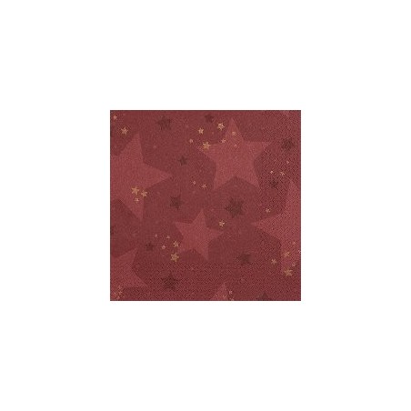 20 tovaglioli 33x33cm stella rossa
