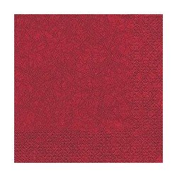 20 Serviettes 40x40cm Modern Bordeaux