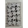 Lot de 60 étoiles 3,9 cm, bois argenté