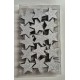 Set di 60 stelle 3,9 cm, legno argentato