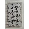 Set di 60 stelle 3,9 cm, legno argentato