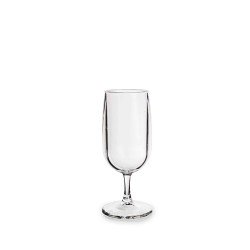1 Weinglas mit Stiel, 18 cl, mit 12-cl-Markierung, Tritan, transparent
