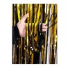 Metallic-Fransenvorhang, zweifarbig Schwarz/Gold