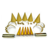 Glitzer/Gold Partytüte für 10 Personen