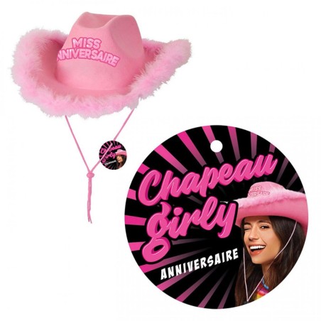 Cappello da festa rosa per la festeggiata