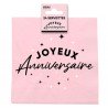 24 Servietten, „Alles Gute zum Geburtstag“, 3-lagig, 33 x 33 cm, Rosa/Schwarz