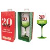 1 Verre à vin avec âge et coffret cadeau