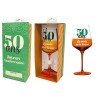 1 bicchiere da vino invecchiato con confezione regalo