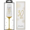 1 Flûte à champagne avec âge et coffret cadeau