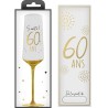 1 Flûte à champagne avec âge et coffret cadeau