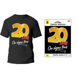 T-Shirt "On signe 20 ans"