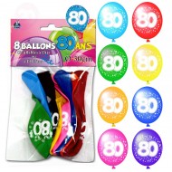 8 Luftballons "80 ans"
