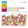 Confettis de table multicolore en papier 80 ans