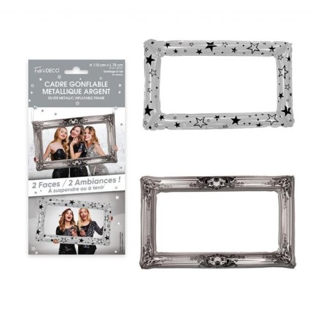 Struttura gonfiabile in metallo color argento