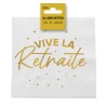 24 tovaglioli, "Viva la pensione" 3 veli, 33 x 33 cm oro