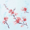 50 klassische Vlies-Servietten, 40 x 40 cm, Cherry Breeze Blue