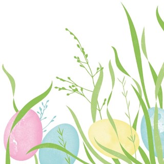50 Linclass-Servietten „Ostern“, 40 x 40 cm, 1/4-lagig