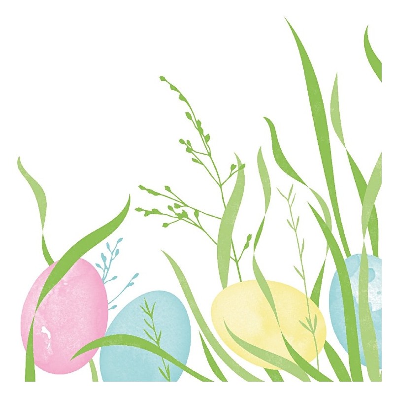 20 tovaglioli Linclass Pasqua 40x40 cm, a 1/4 di piega