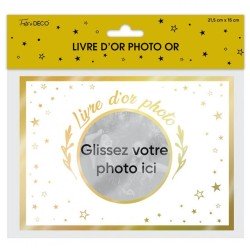 Livre d'Or Photos or 21,5x15 cm