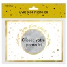Livre d'Or Photos or 21,5x15 cm