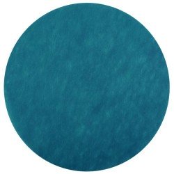 50 Sets de table uni, Ø 34 cm, bleu canard