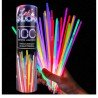 Tube mit 100 fluoreszierenden Armbändern 5 mm x 200 mm, sortierte 20x5 Farben