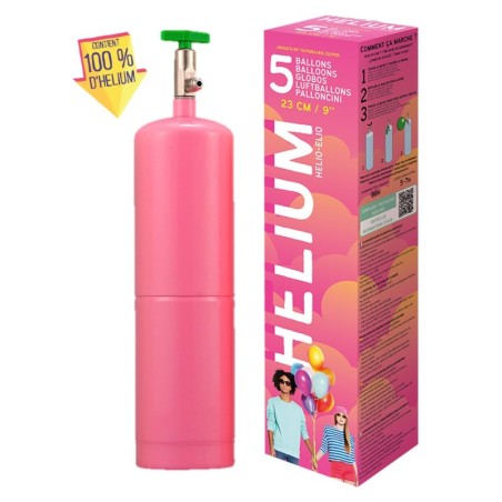 Bouteille hélium 5 ballons ( vendue sans ballon)