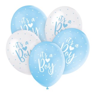 5 Palloncini perlati 30 cm It's a Boy | PartyTime Shop