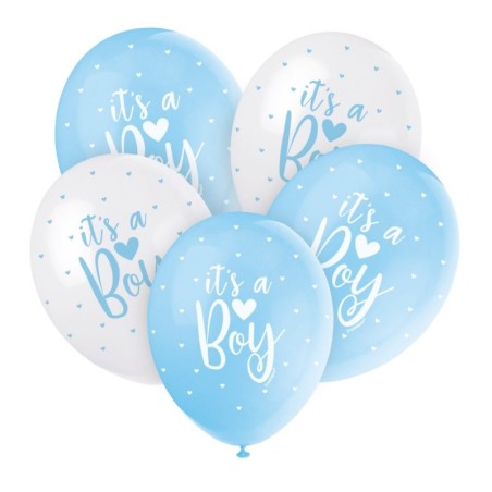5 Perlballons 30 cm It's a Boy | PartyTime Shop