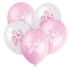 5 bunte Perlglanzballons, 30 cm – It's a Girl