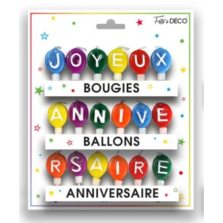 Bougies anniversaire