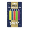 Bougies à flamme colorée – Lot de 10 pour anniversaire - Partytime Shop