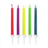 Bougies à flamme colorée – Lot de 10 pour anniversaire - Partytime Shop