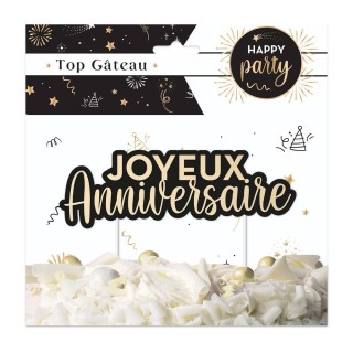 Sublimez votre gâteau lors de votre anniversaire avec notre top gâteau "Happy party" unique