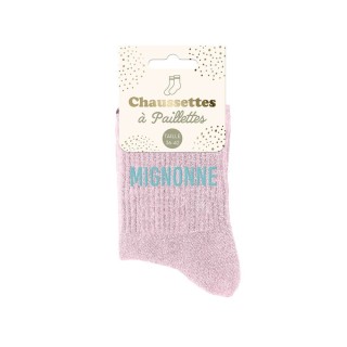 Chaussettes à paillettes Mignonne 36-42 | PartyTime Shop