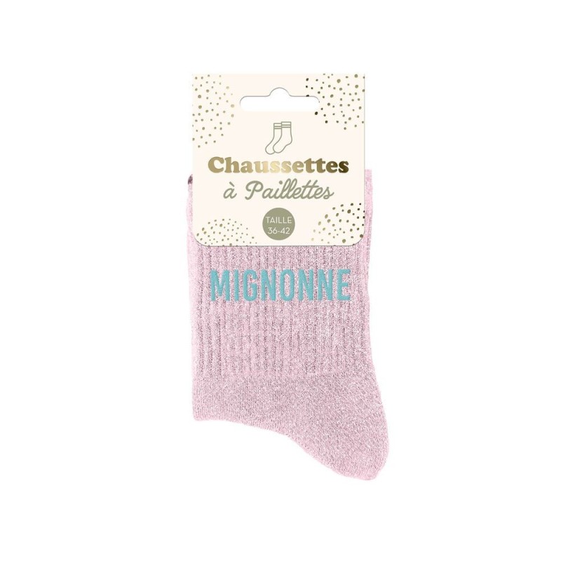 Chaussettes à paillettes Mignonne 36-42 | PartyTime Shop