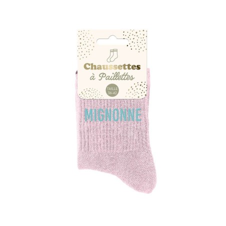 Chaussettes à paillettes Mignonne 36-42 | PartyTime Shop