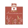 10 Serviettes Joyeux Anniversaire Terracotta | PartyTime Shop