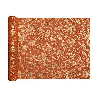 Chemin de table Automne rouille et doré 2,50 m | Partytime Shop