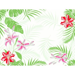 100 sets de table Dunicel Tropical Lily, 30x40cm