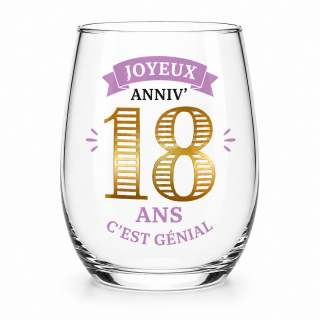 Tumbler-Glas „Age“ 520 ml – Geburtstagsgeschenk – Partytime Shop
