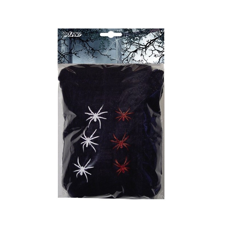 Ragnatela bianca incl. 6 ragni 100 g