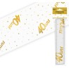 Chemin de table doré 28 cm x 5 mètres, organza