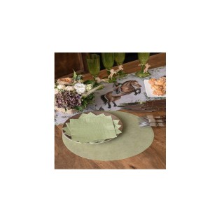 50 Sets de table uni, sauge