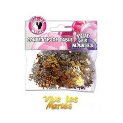 Coriandoli del tavolo "Vive les mariés"