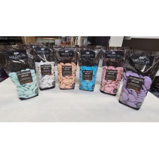 Dragées chocolat 70% cacao rose laqué 250 g | Partytime Shop