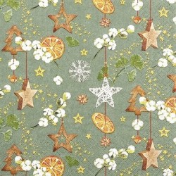 Associez-les à des éléments en bois, des branches de sapin, des pommes de pin et quelques touches dorées pour créer une table ha