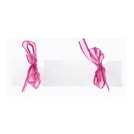 4 Bonbons-Schachtel mit Dekoband fuchsia, 12x3 cm